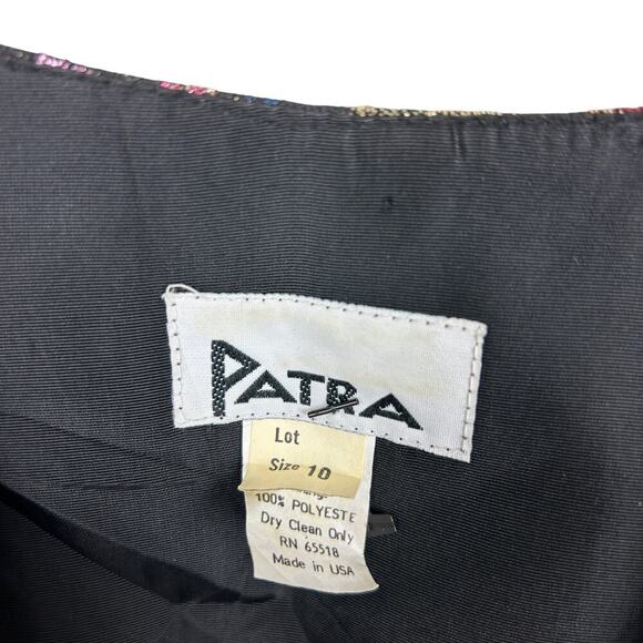 Vintage 80s Baroque Metallic Floral Structured Blazer L - Picture 4 of 4